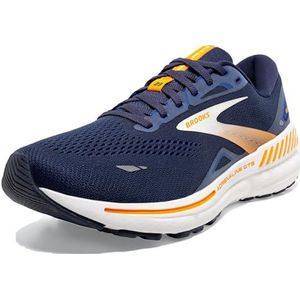 Brooks Adrenaline Gts 23 heren Hardloopschoen, Peacoat Ultramarijn Oranje, 43 EU