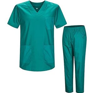 MISEMIYA - Uniformen voor sanitair, uniseks, medische gezondheiduniformen, BZ-817-8312, groen 21, 4XL