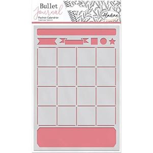 Aladine - Sjabloon voor Bullet Journal – scrapbooking en creatieve vrije tijd – sjabloon, formaat A5, letters in penseel