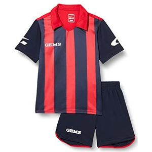 GEMS Detroit Uniseks turnpak voor volwassenen, Rood/Blauw, XXS