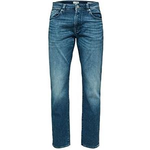 SELECTED HOMME Heren Jeans SLH196-STRAIGHTSCOTT 31601 -Straight Fit Medium Blue, Medium Blue Denim 16087781, 38W / 34L