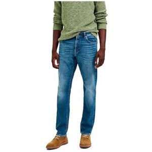 SELECTED HOMME Heren Jeans SLH196-STRAIGHTSCOTT 31601 -Straight Fit Medium Blue, Medium Blue Denim 16087781, 31W / 32L