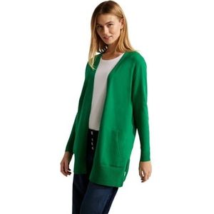Long Cosy Cardigan, Bright Green Melange, L