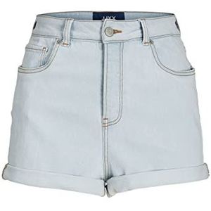 JACK & JONES Women's JJXX JXHAZEL Mini HW AKM Shorts, Light Blue Denim/Detail:AKM11, M