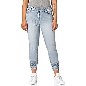 Timezone Aleenatz Cropped Jeans voor dames, Dream Blue Wash, 30W (Regular)