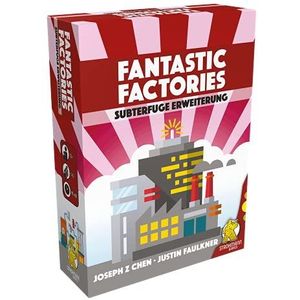Strohmann Games Fantastic Factories - Subterfuge | Uitbreiding | Familiespel | Bordspel | 1-5 spelers | Vanaf 12+ jaar | 45+ minuten | Duits