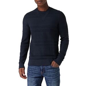 Armani Exchange We Beat as one M1H Heren Substainable, Lange Mouwen, Soft Touch, V - Nektrui SweaterBlueExtra Small, Navy, XS
