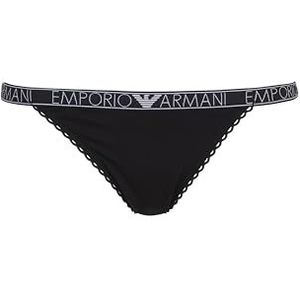 Emporio Armani Dames T String Slipje, Zwart, XS, Zwart, XS