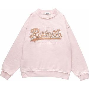 Replay Sweatshirt voor meisjes, 718 lichtroze, 8 Jaren