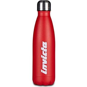INVICTA Thermo-drinkfles, inhoud 500 ml, temperatuurbehoud, school & vrije tijd, rood
