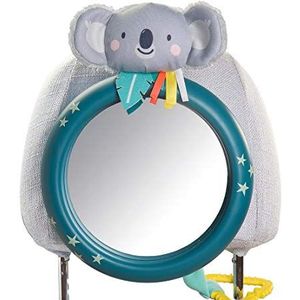 Taf Toys Koala Babyspiegel voor achterbankzicht op de achterbank van de achterbank op de achterbank. Maakt gemakkelijker rijden en gemakkelijker ouderschap, oog tot oog contact met baby tijdens het