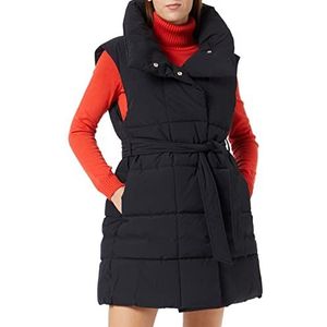 Sisley Womens Waistcoat 2R8NLJ00C Jacket, Black 100, 40