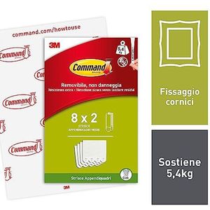 Ainiv Picture Mounting Strips, 64 stuks Posterstrips, Montagestrips, [Residu-Free] Powerstrips, Montagestrips, Picture Mounting Strips - Plakband - Voor Posters, Lijsten en Spiegels (16L 16M 32S
