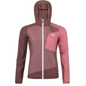 Ortovox - Womens Windbreaker Jacket - Roze - Windjack
