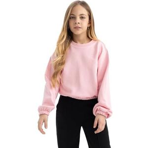 DeFacto Sweatshirt voor meisjes, Lt.pink, 4-5 Jaar