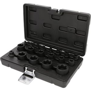 KS Tools 515.0119 1/4 inch + 3/8 inch + 1/2 inch Torx Plus dopsleutelset, 19-delig