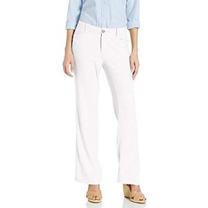 NYDJ Women's Linen Trouser, Optic White, 0