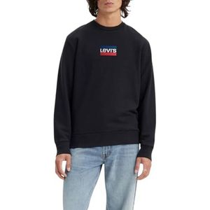 Levi's Standard Graphic Crew Sweatshirt Mannen, Mini Sportswear, Pirate Black, M
