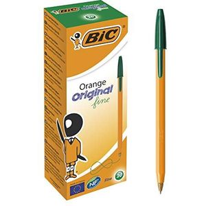 BIC Balpen Orange Original fine, 0,3 mm) doos à 20 stuks, groen