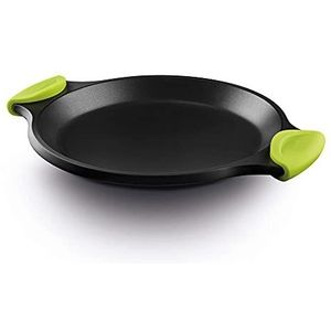 Castey F3-IV32 Inductie Paella Pan en Siliconen zijgrepen, 32 cm, Gegoten Aluminium, Zwart