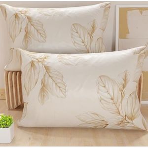 PETTI Artigiani Italiani - Paar kussenslopen voor bed 50 x 80 cm, kussensloop van hypoallergene microvezel, set van twee kussenslopen voor tweepersoonsbed, bloemenpatroon, 100% Made in Italy