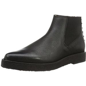 SELECTED FEMME Dames Sfblair Grain Chelsea Boots, zwart, 40 EU
