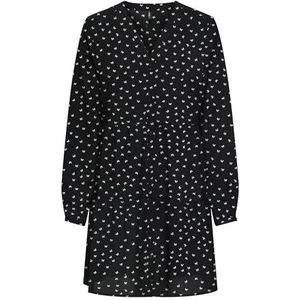ONLY Onlnova Life Elite L/S Thea Button Dress, zwart, XS dames, Zwart, XS