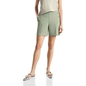 STREET ONE Bermuda short met knopen, Soft Moss Green, 44W