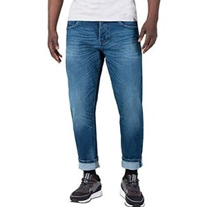 Timezone Heren Comfort MatzTZ Jeans, Dark Riged Wash, 31/34