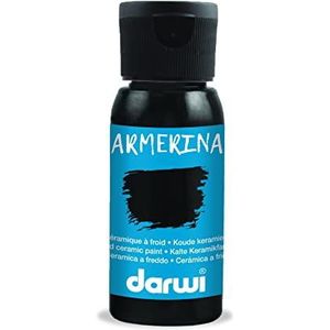 DARWI Armerina keramische verf, 50 ml, zwart