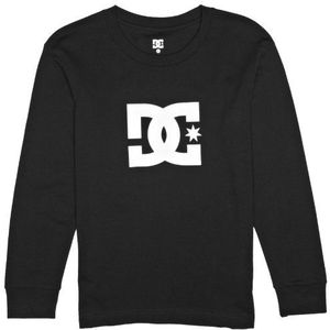 Dc Kleding Star Lange Mouw Logo Jongens T-Shirt Zwart Medium