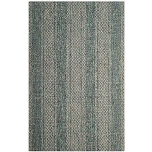 Safavieh Rafal tapijt voor binnen en buiten. 160 X 230 cm Gris Clair/Bleu Sarcelle
