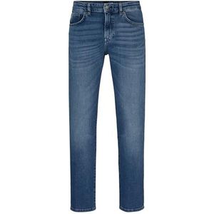 BOSS Heren Re.Maine BC-C zwarte regular fit jeans van comfortabele stretch-denim, blauw, 40W x 32L