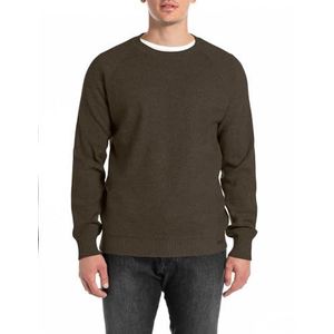 Replay heren trui regular fit, 759 Mud Green, L