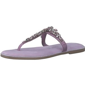 Marco Tozzi Dames 2-2-27107-20 lederen teenslippers flipflop, Berry Comb, 40 EU, Berry Kam, 40 EU