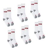 Levi's - KID'S Core Low Cut - Huissokken - Wit - Set van 6 Paar