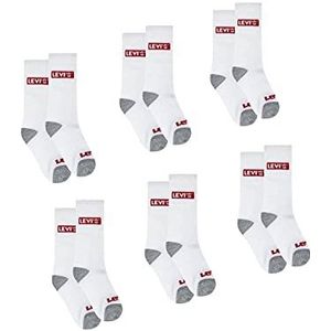 Levi's - KID'S Core Low Cut - Huissokken - Wit - Set van 6 Paar