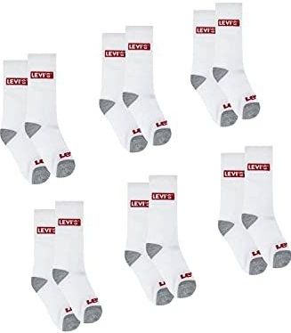 Levi's - KID'S Core Low Cut - Huissokken - Wit - Set van 6 Paar