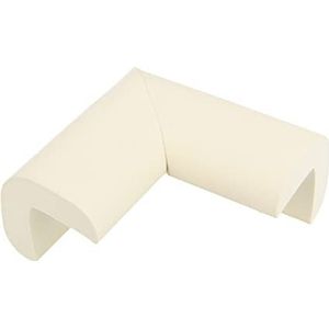 Amig - Flexibele en transparante randbescherming voor bevestiging aan meubels, tafels, stoelen en andere meubels - verpakking van 4 stuks NBR-rubber, veiligheid voor baby's thuis, wit (CS502)