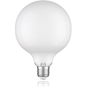 ledscom.de E27 LED lamp, G125, warm wit (2700 K), 6.2 W, 845lm, matglas extra mat, filament, gloeilamp, gloeidraad, glas, LED, gloeilamp, E27 lampvoet, spaarlamp, LED-Classic