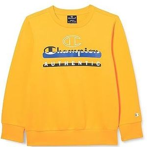 Champion Legacy Graphic Shop B-Ultralight Powerblend Fleece Crewneck Sweatshirt voor kinderen en jongeren, Goud, 7-8 jaar