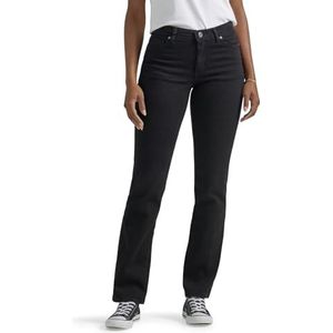 Lee Rechte jeans voor dames, casual snit, Zwarte Onyx, 42 (Lang)