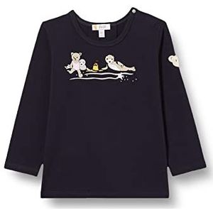 Steiff Baby-meisjes T-shirt met lange mouwen, marineblauw, 56
