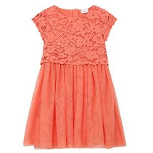 s.Oliver Junior Girl's jurk, kort, oranje, 98, oranje, 98 cm