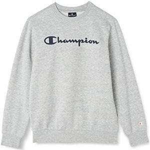 Champion Legacy American Classics-Ultra Light Powerblend Fleece Logo Crewneck Sweatshirt voor kinderen en jongens, Grijs Melange, 5-6 jaar