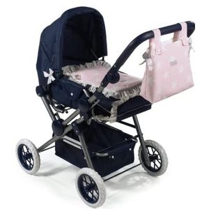 La Nina - kinderwagen Marino Carlota XL (48 x 86 x 83 cm) poppenwagen, roze, 83 x 48 x 86 cm (Diset 60419)