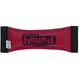 Outward Hound FireHose Squeak N' Fetch Hond Speelgoed Squeak en Fetch Speelgoed, Rood, Medium, Zwart & Grijs