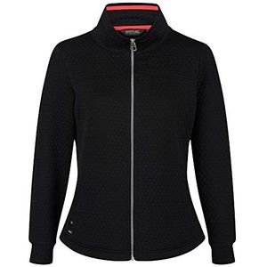 Regatta Dames Sulola 'Full Zip Coolweave Katoen Jersey Quilt Stof Fleece, Zwart, 8