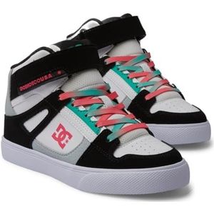 DC Shoes Meisjes Pure High-Top Ev Sneakers, Black Blue Pink, 38 EU