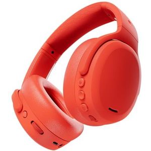 Skullcandy Crusher ANC 2 draadloze over-ear bluetooth-hoofdtelefoon met multi-sensorische bas, actieve ruisonderdrukking, tot 60 uur batterij, microfoon voor iPhone Android - plasma